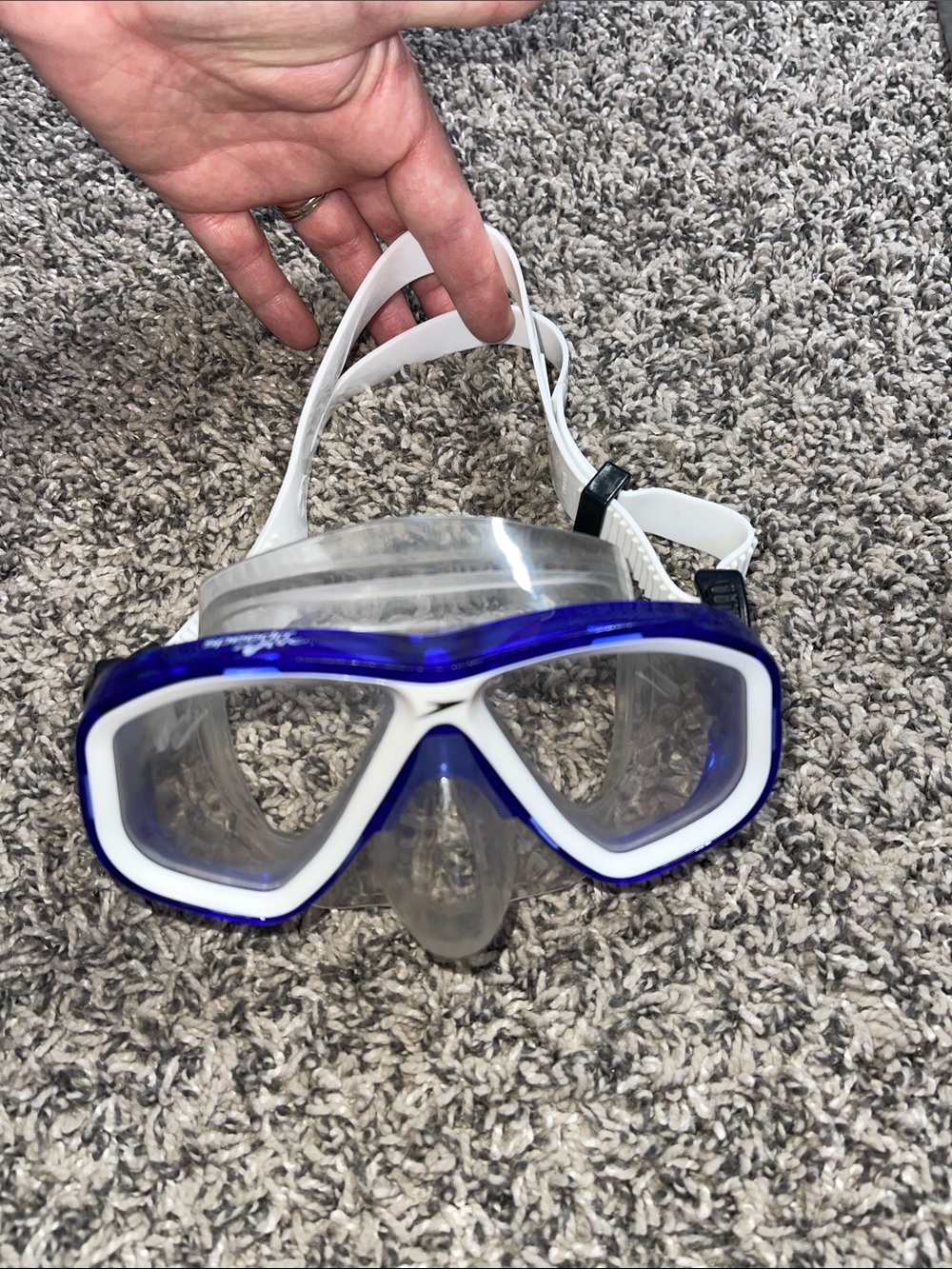 Kids Speedo Dive goggles face mask with nose cover